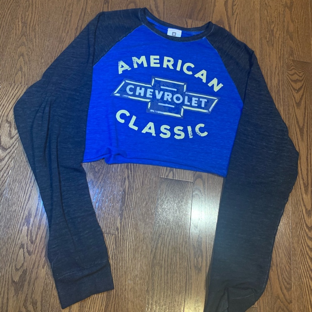 Chevy American motors vintage crop long sleeve